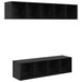 Set comodă TV 4 pcs Stejar negru 37 x 37 x 142.5 cm - WALTI WALTI