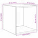 Set comodă TV 4 pcs Stejar negru 37 x 37 x 142.5 cm - WALTI WALTI