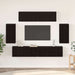 Dulap pentru TV pe Perete 6 pcs Stejar negru Lemn compozit - WALTI WALTI