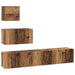 Set comodă TV 4 pcs Lemn vechi 80 x 30 x 30 cm Lemn compozit - WALTI WALTI