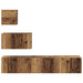 Set comodă TV 4 pcs Lemn vechi 80 x 30 x 30 cm Lemn compozit - WALTI WALTI