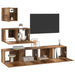 Set comodă TV 4 pcs Lemn vechi 80 x 30 x 30 cm Lemn compozit - WALTI WALTI