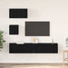 Set comodă TV 4 pcs Stejar negru 80 x 30 x 30 cm Lemn compozit - WALTI WALTI