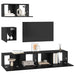 Set comodă TV 4 pcs Stejar negru 80 x 30 x 30 cm Lemn compozit - WALTI WALTI