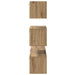 Set comodă TV Pe perete Altele 4 pcs stejar artizanal 80 x 30 x 30 cm - WALTI WALTI