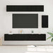 Set comodă TV 6 pcs Stejar negru 100 x 30 x 30 cm Lemn compozit - WALTI WALTI
