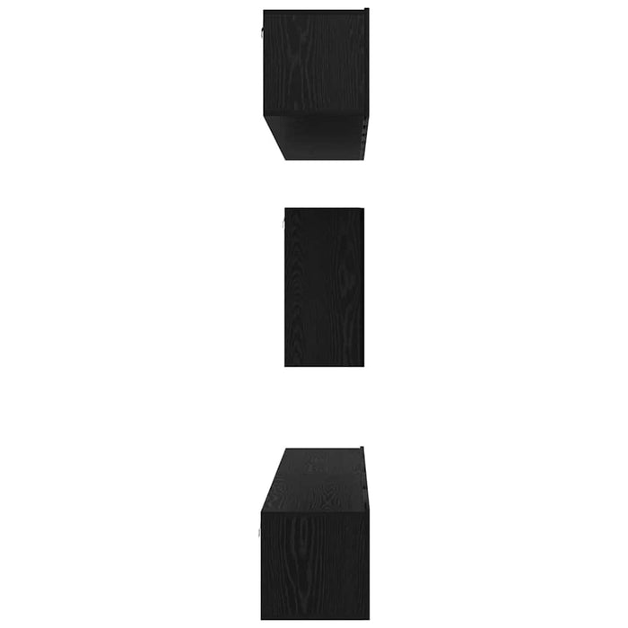 Set comodă TV 6 pcs Stejar negru 100 x 30 x 30 cm Lemn compozit - WALTI WALTI