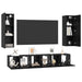 Set comodă TV 5 pcs Stejar negru Mediu 30.5 x 30 x 90 cm - WALTI WALTI