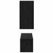 Set comodă TV cu raft Altele 4 pcs Stejar negru Mediu 60 x 30 x 30 cm - WALTI WALTI