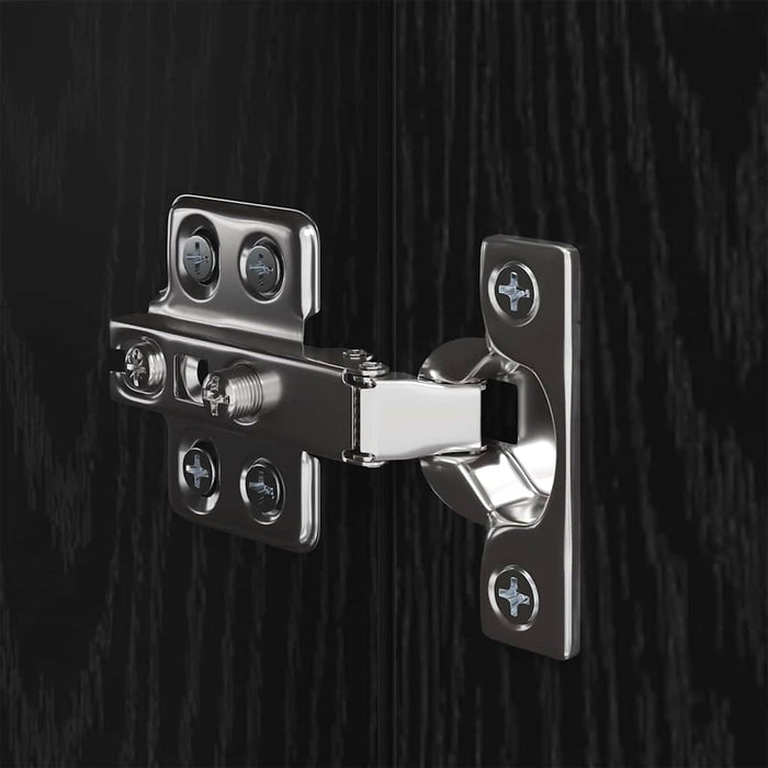 Dulap pentru TV pe Perete cu raft Altele cu depozitare cu ușă 4 pcs Stejar negru - WALTI WALTI