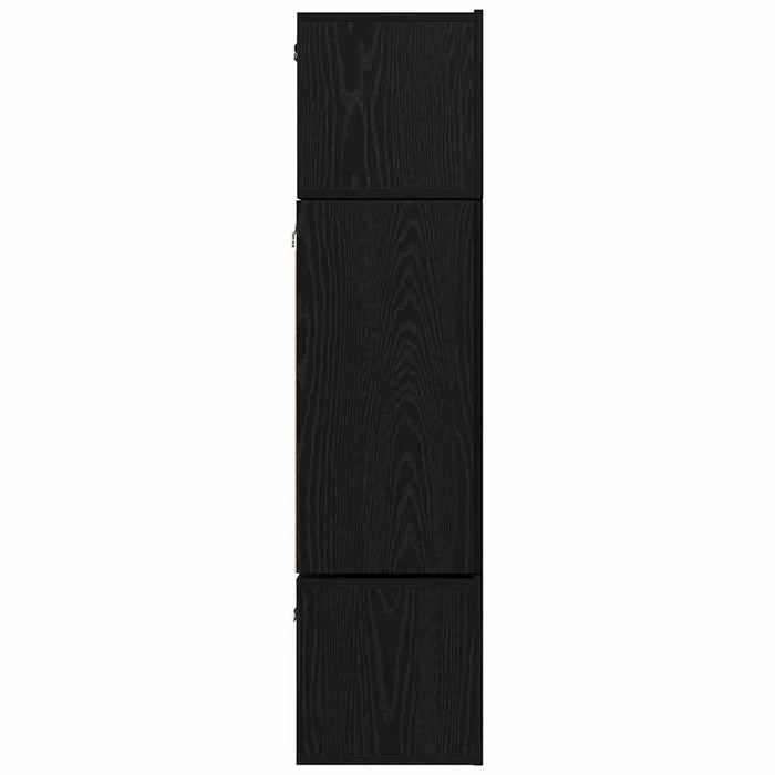 Set comodă TV 6 pcs Stejar negru 80 x 30 x 30 cm Lemn compozit - WALTI WALTI