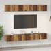Set comodă TV 6 pcs Lemn vechi 60 x 30 x 35 cm Lemn compozit - WALTI WALTI