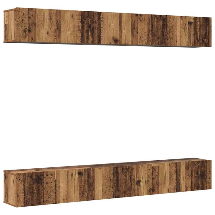 Set comodă TV 6 pcs Lemn vechi 60 x 30 x 35 cm Lemn compozit - WALTI WALTI