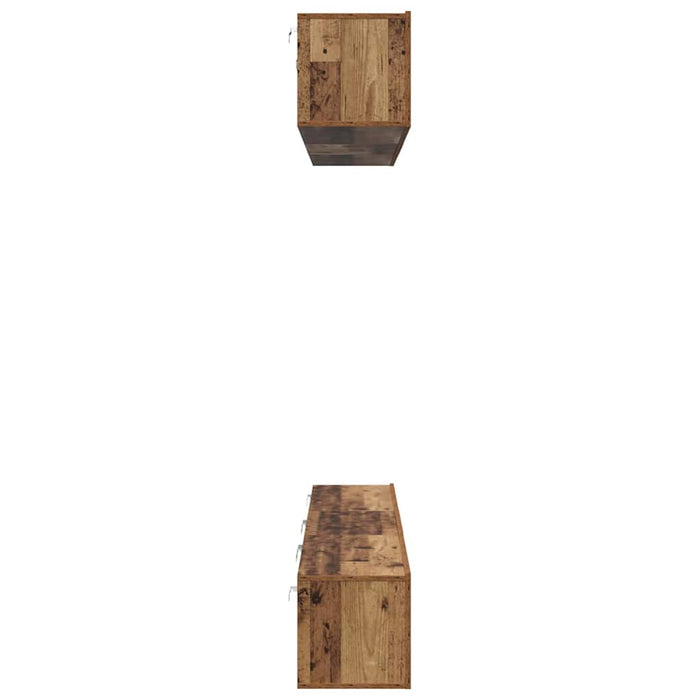 Set comodă TV 6 pcs Lemn vechi 60 x 30 x 35 cm Lemn compozit - WALTI WALTI