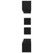 Set comodă TV Pe perete 6 pcs Stejar Negru Lemn compozit - WALTI WALTI