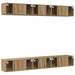 Set comodă TV cu raft 6 pcs stejar artizanal 60 x 30 x 35 cm - WALTI WALTI