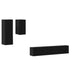 Dulap pentru TV pe Perete 3 pcs Stejar Negru Lemn compozit - WALTI WALTI
