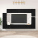 Set comodă TV Pe perete 9 pcs Stejar Negru Lemn compozit - WALTI WALTI