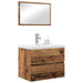 Set de mobilier pentru baie 3 pcs Lemn Vechi Lemn compozit - WALTI WALTI