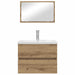 Set de mobilier pentru baie cu sertar 3 pcs Stejar Artizanal - WALTI WALTI