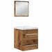 Set de mobilier pentru baie 2 pcs Lemn vechi 41 x 38.5 x 48 cm - WALTI WALTI