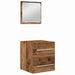 Set de mobilier pentru baie 2 pcs Lemn vechi 41 x 38.5 x 48 cm - WALTI WALTI