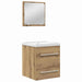 Set de mobilier pentru baie cu sertar 2 pcs Stejar negru - WALTI WALTI