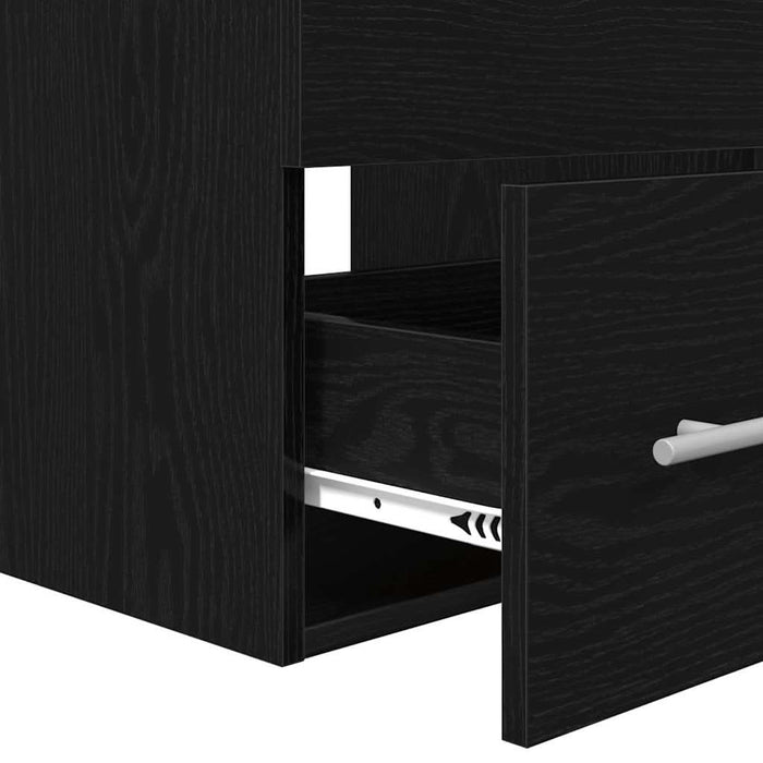 Set de mobilier pentru baie Pe perete 2 pcs stejar artizanal - WALTI WALTI