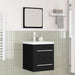 Set de mobilier pentru baie Pe perete 2 pcs stejar artizanal - WALTI WALTI