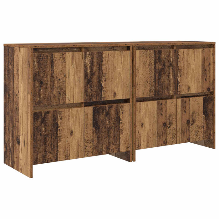 Bufeturi 2 pcs Lemn vechi 70 x 41 x 75 cm Lemn compozit WALTI