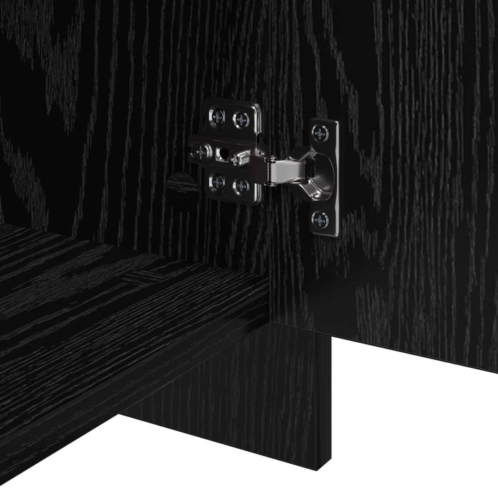 Bufeturi 2 pcs Stejar negru 70 x 41 x 75 cm Lemn compozit WALTI