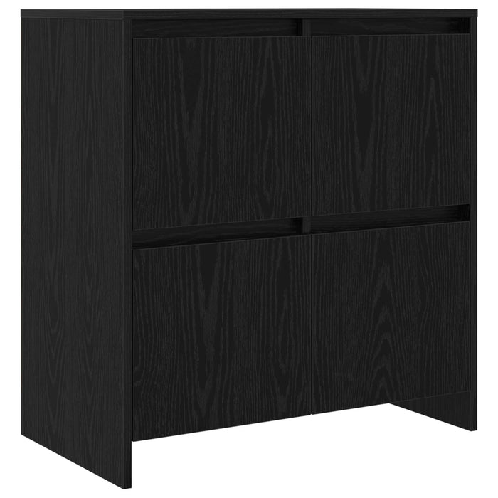 Bufeturi 2 pcs Stejar negru 70 x 41 x 75 cm Lemn compozit WALTI