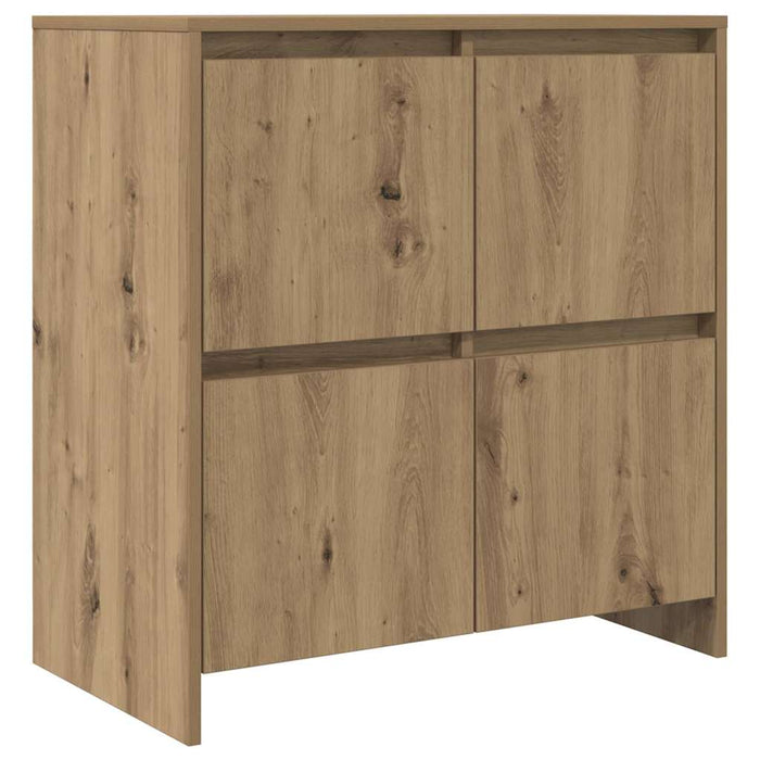 Bufet 2 pcs stejar artizanal 70 x 41 x 75 cm Lemn compozit - WALTI WALTI