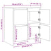 Bufet 2 pcs stejar artizanal 70 x 41 x 75 cm Lemn compozit - WALTI WALTI