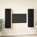 Set comodă TV cu raft Pe perete 4 pcs Stejar negru 30.5 x 30 x 60 cm - WALTI WALTI