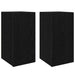 Set comodă TV cu raft Pe perete 4 pcs Stejar negru 30.5 x 30 x 60 cm - WALTI WALTI