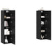 Set comodă TV cu raft Pe perete 4 pcs Stejar negru 30.5 x 30 x 60 cm - WALTI WALTI
