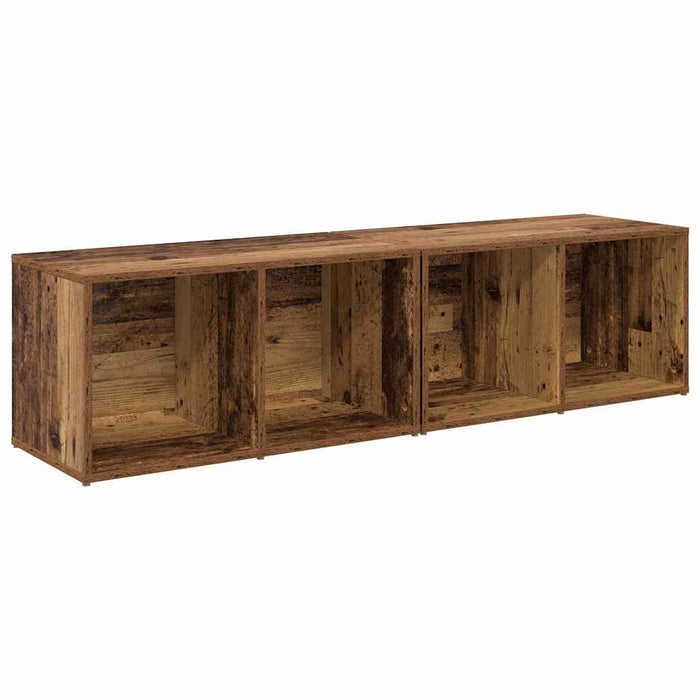Set comodă TV 2 pcs Lemn Vechi 37 x 35 x 72 cm Lemn compozit - WALTI WALTI