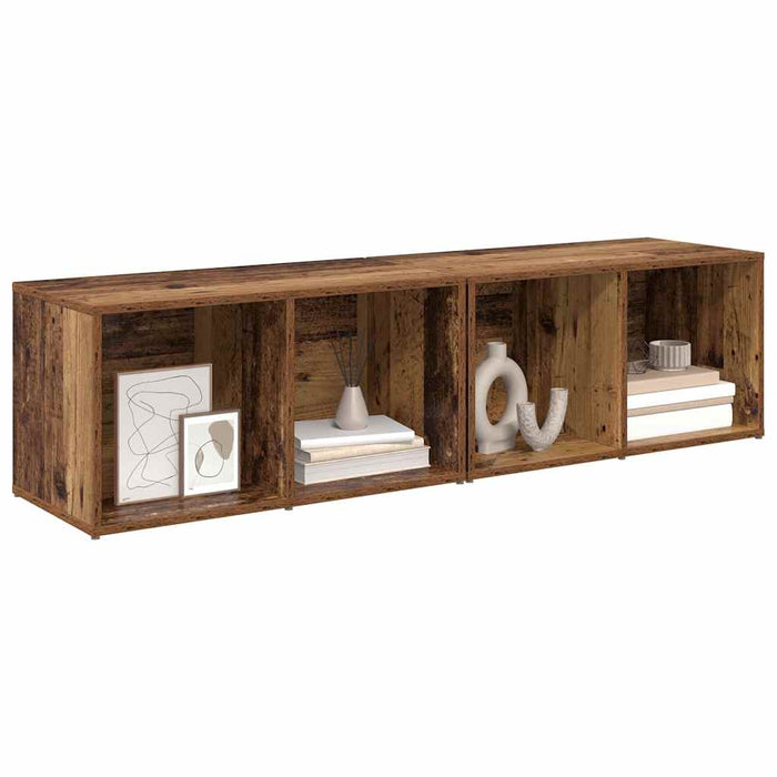 Set comodă TV 2 pcs Lemn Vechi 37 x 35 x 72 cm Lemn compozit - WALTI WALTI