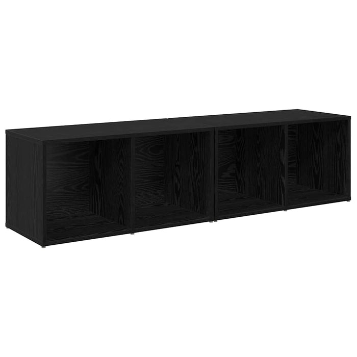 Set comodă TV 2 pcs Stejar Negru 37 x 35 x 72 cm Lemn compozit - WALTI WALTI