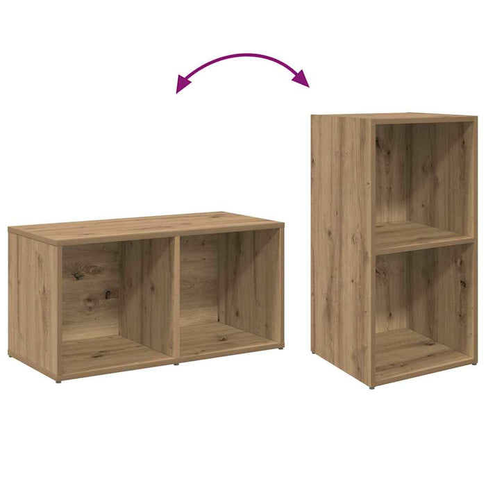 Set comodă TV Pe perete 2 pcs Stejar Artizanal 37 x 35 x 72 cm - WALTI WALTI