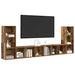 Cabinet TV 4 pcs Lemn vechi 37 x 35 x 107.5 cm Lemn stratificat - WALTI WALTI