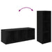 Set comodă TV Pe perete 4 pcs Stejar Negru 37 x 35 x 107,5 cm - WALTI WALTI