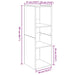 Set comodă TV Pe perete 4 pcs Stejar Negru 37 x 35 x 107,5 cm - WALTI WALTI