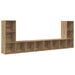 Cabinet TV cu raft 4 pcs Stejar artisanal 37 x 35 x 107.5 cm - WALTI WALTI