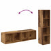 Set comodă TV 2 pcs Lemn vechi 37 x 37 x 142.5 cm Lemn compozit - WALTI WALTI