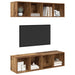 Set comodă TV 2 pcs Lemn vechi 37 x 37 x 142.5 cm Lemn compozit - WALTI WALTI