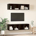 Set comodă TV 2 pcs Stejar negru 37 x 37 x 142.5 cm - WALTI WALTI