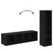 Set comodă TV 2 pcs Stejar negru 37 x 37 x 142.5 cm - WALTI WALTI