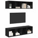 Set comodă TV 2 pcs Stejar negru 37 x 37 x 142.5 cm - WALTI WALTI